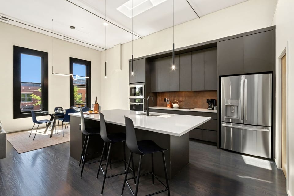 Chef's Kitchen with Large Center Island | Tons of natural light!