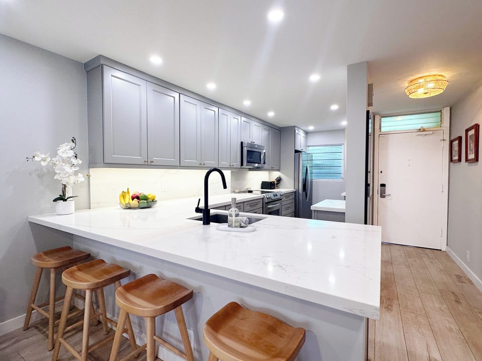 Entertain your guests while preparing a delicious meal.