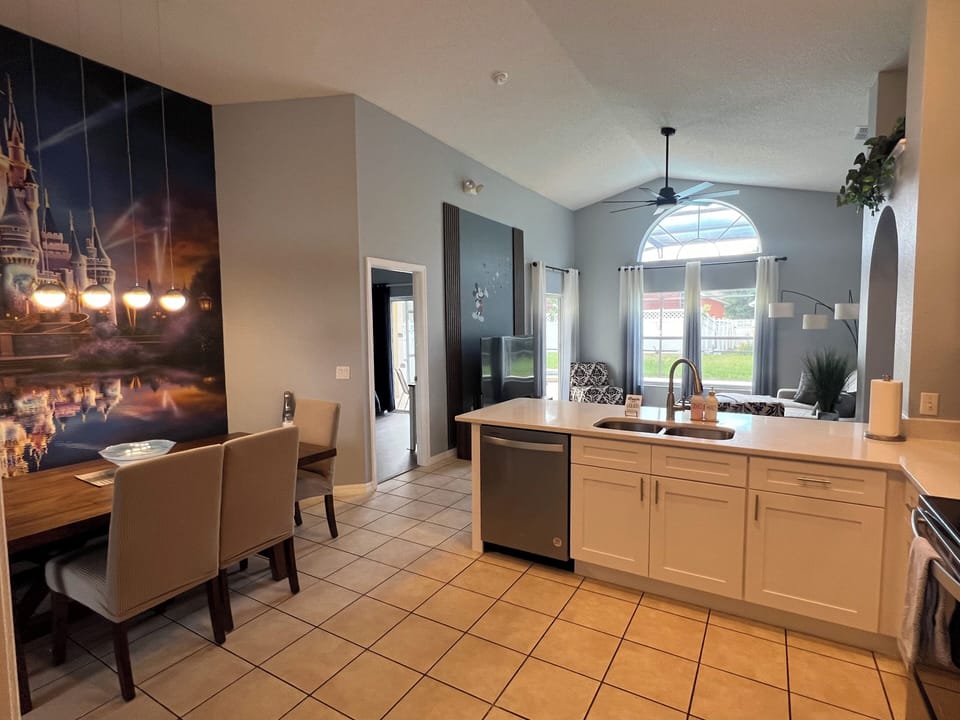 Kitchen and dining area