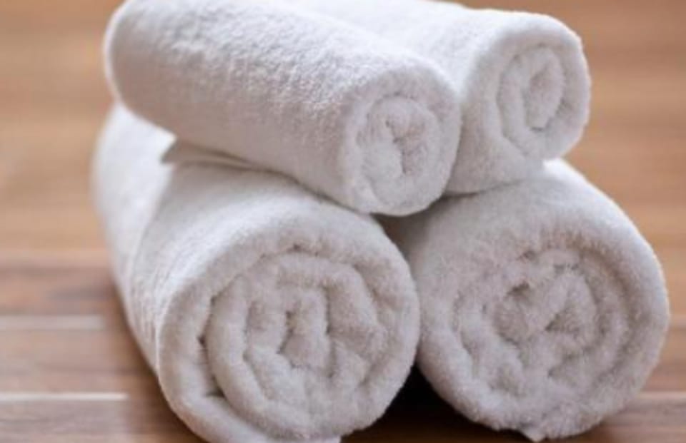 Combined shower/tub, free toiletries, hair dryer, bathrobes
