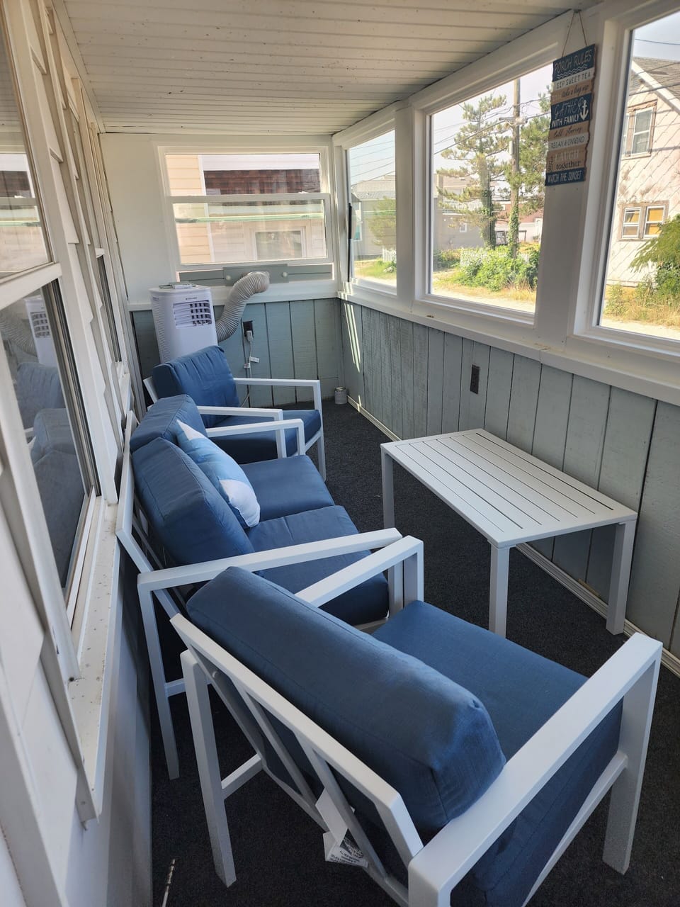 Down stairs porch- portable heat/AC window unit- Enjoy the views all year!