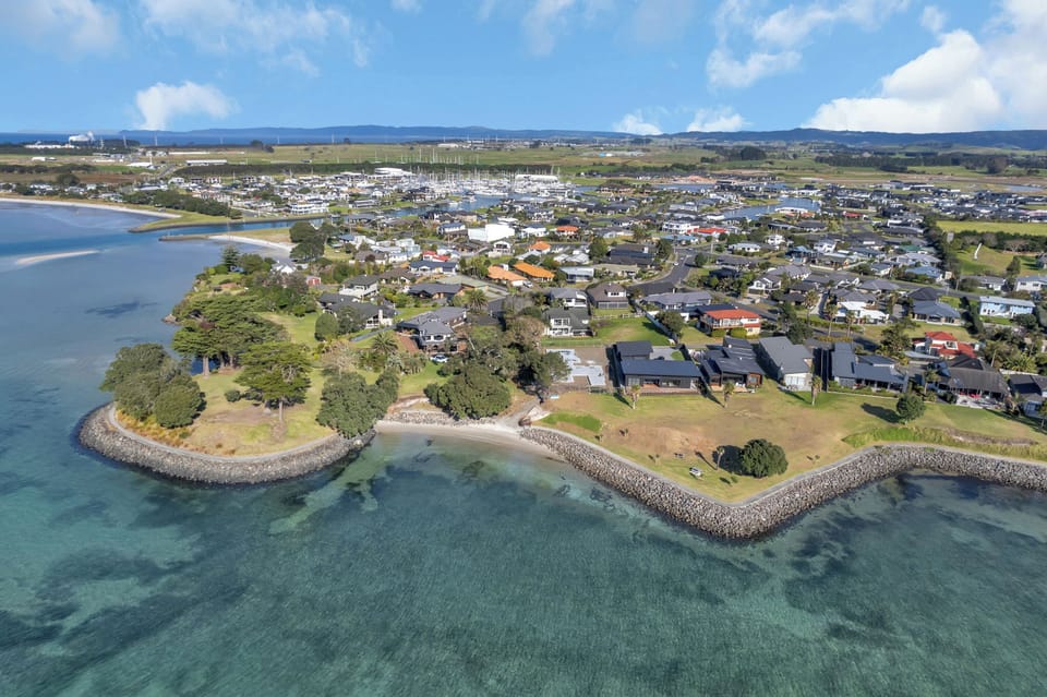 Aerial shot of another beach 200m away