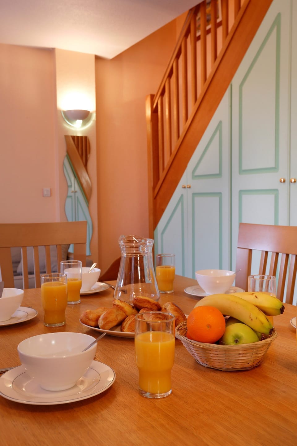 Settle into the dining area and enjoy a nice meal.