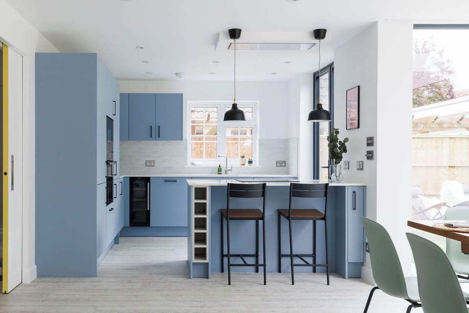 Fully equipped kitchen with modern appliances