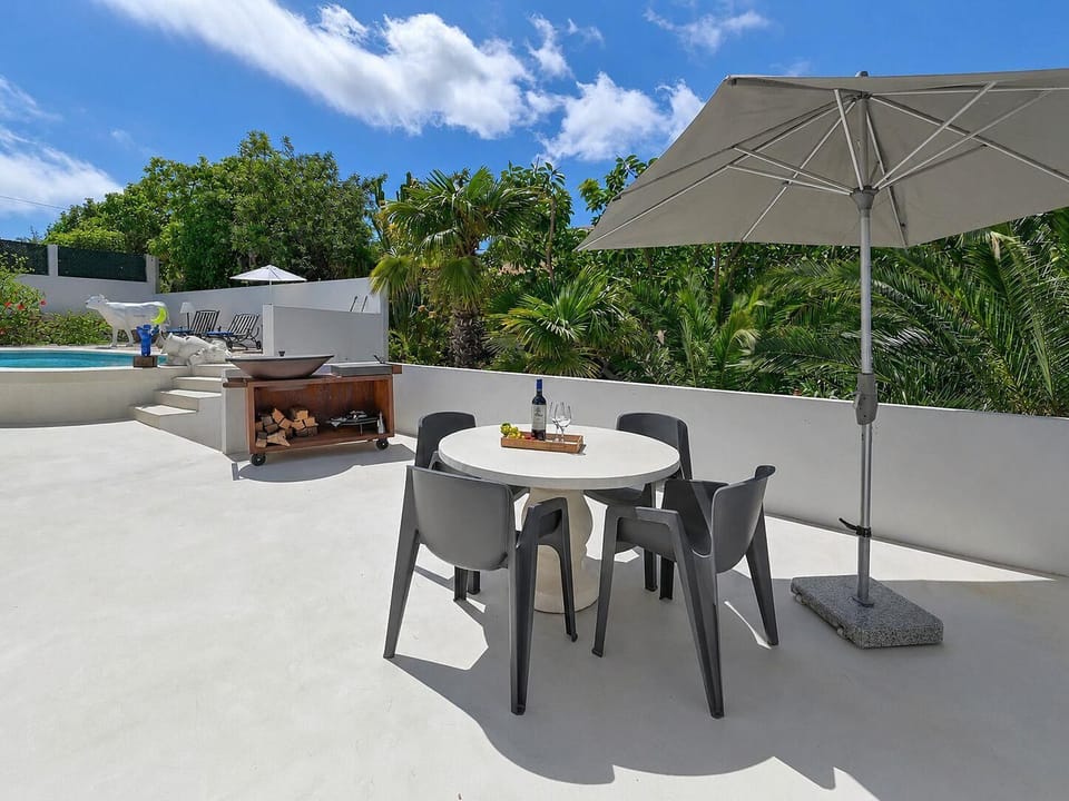 Terrace and pool