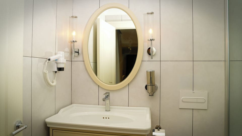 Deluxe Room | Bathroom | Shower, rainfall showerhead, free toiletries, hair dryer