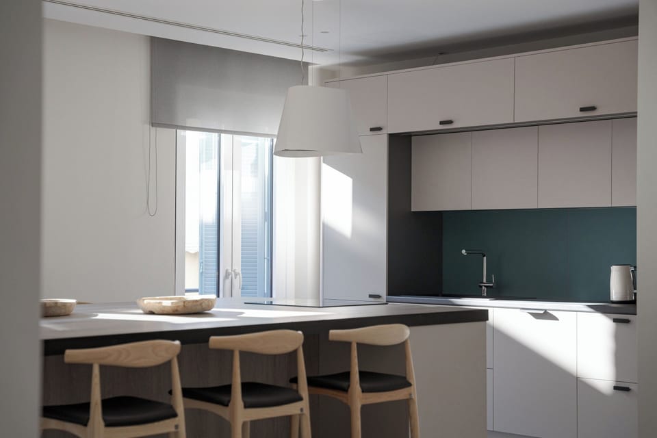 Apartment | Private kitchen | Toaster, blender, eco-friendly cleaning products, paper towels
