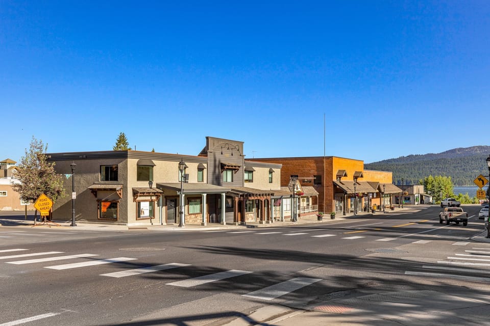 3rd St view of the building with lake 1 block away