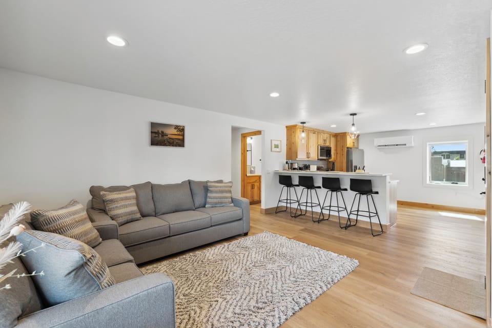 Living area with queen sofa sleeper