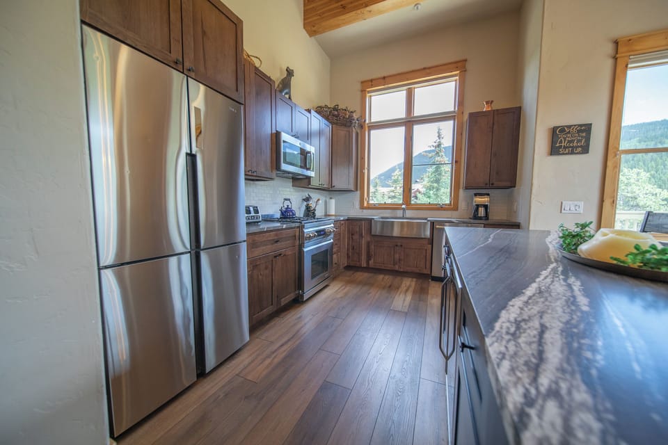 Modern kitchen with updated appliances