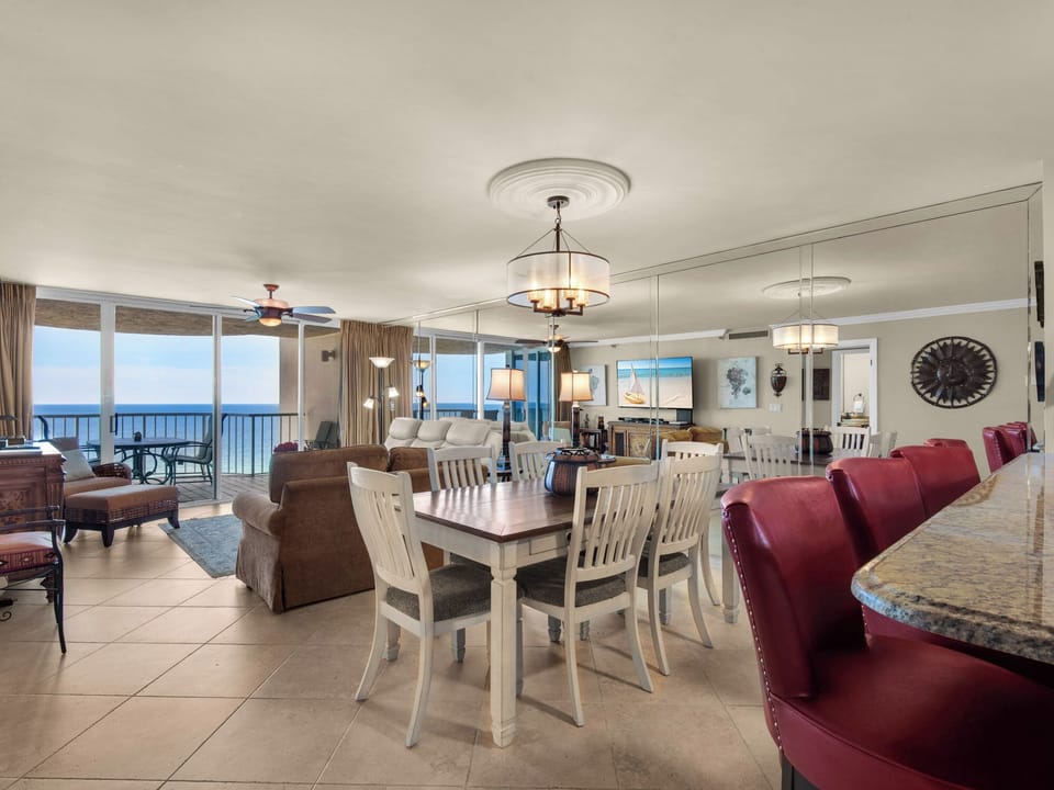 Open Kitchen, Dining and Living Area