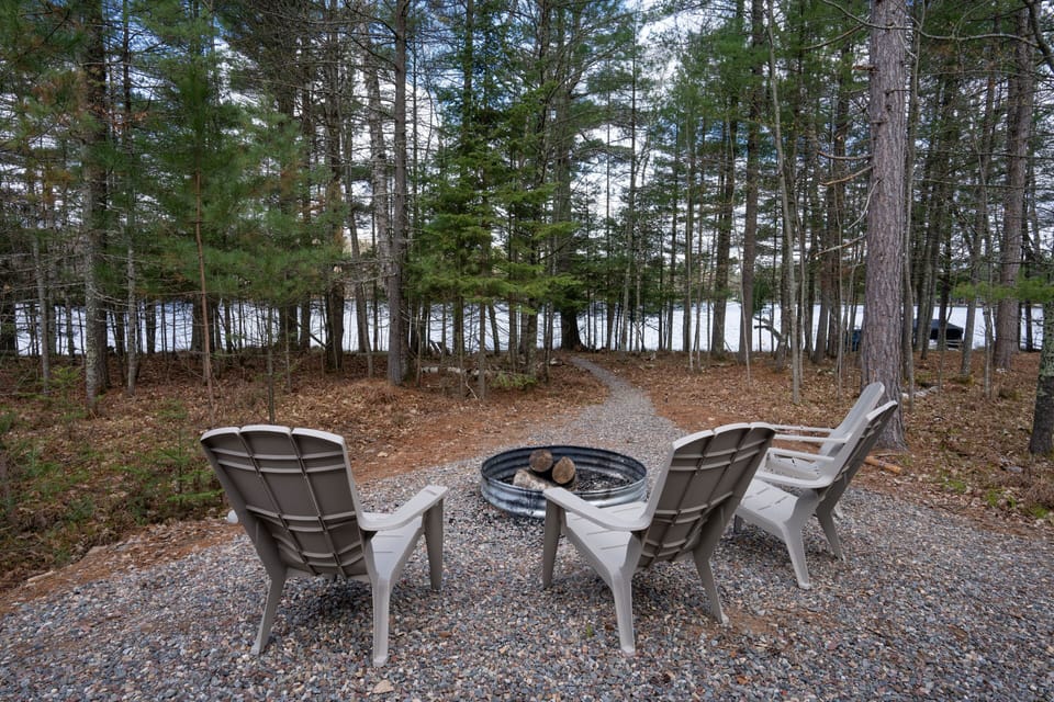 Cozy up around the Fire Pit under the Northwoods stars