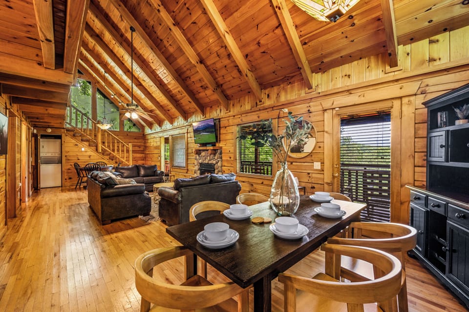 Spacious Open Concept Living and Dining Area: Relax and dine in style in our large, interconnected living and dining space, perfect for gathering with family and friends.