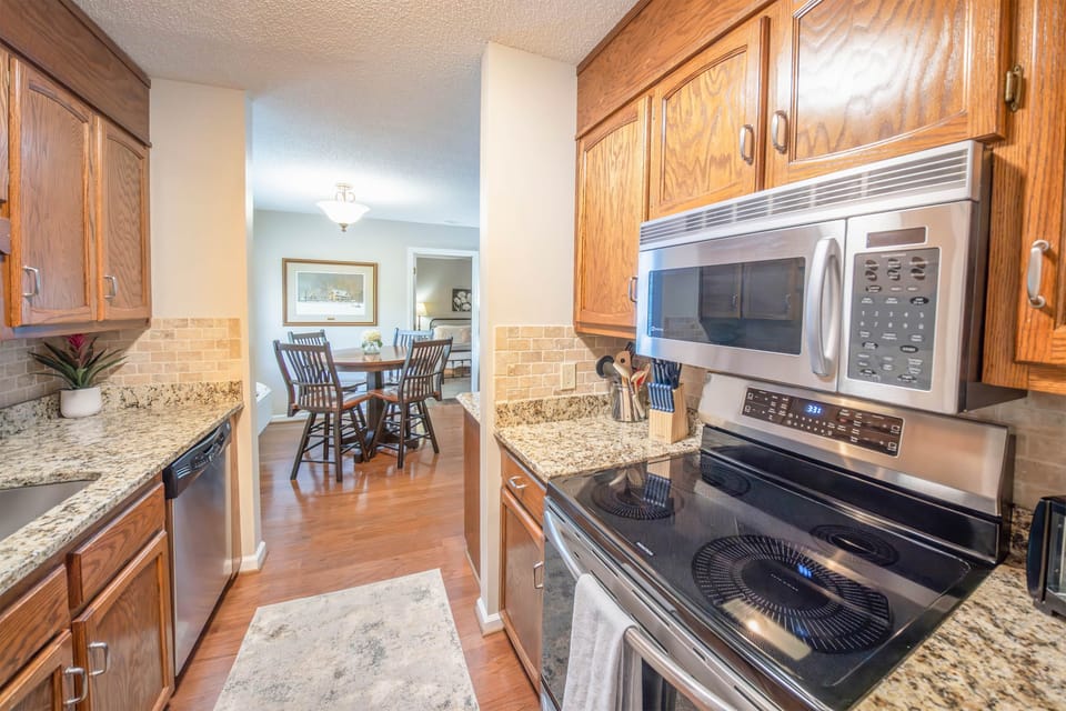 Fully stocked kitchen