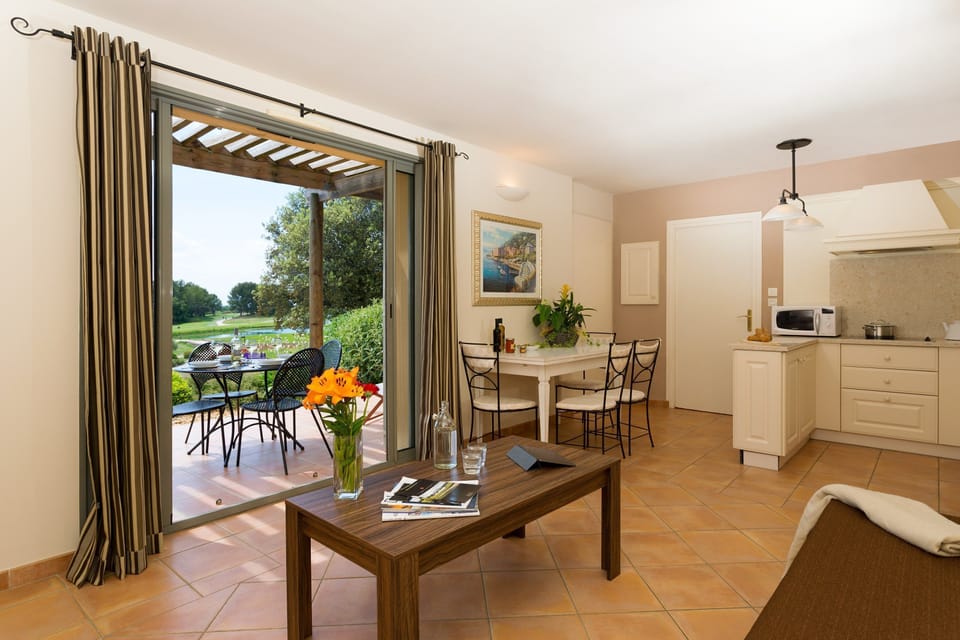 Sink into the cozy sofa after a day exploring the area.