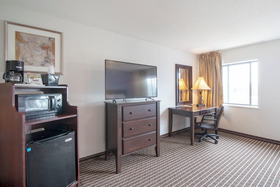 Premium Room, 2 Queen Beds, Non Smoking | Desk, iron/ironing board, free WiFi, bed sheets