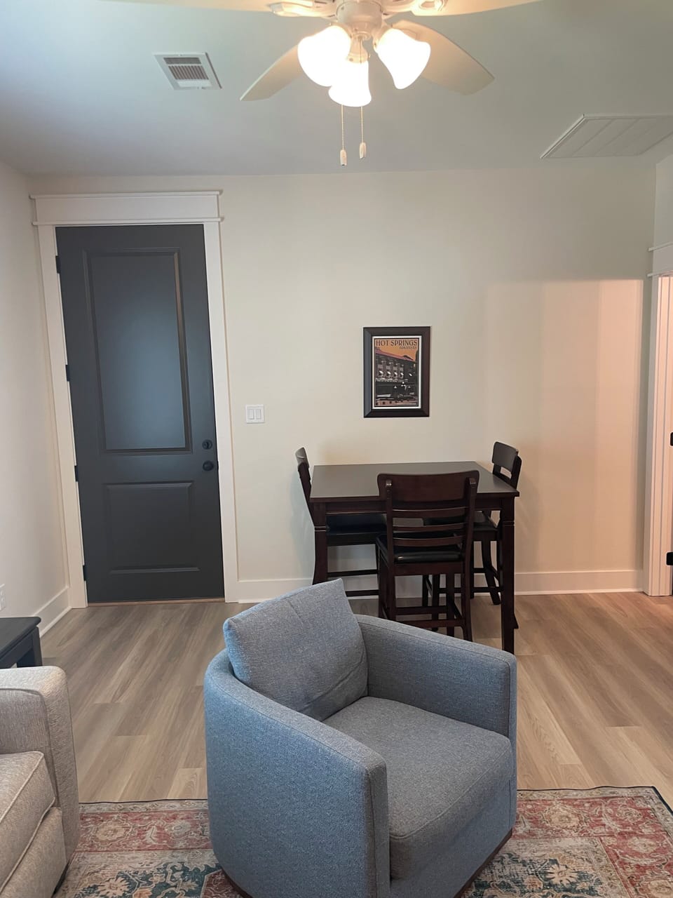 Dining table with four chairs