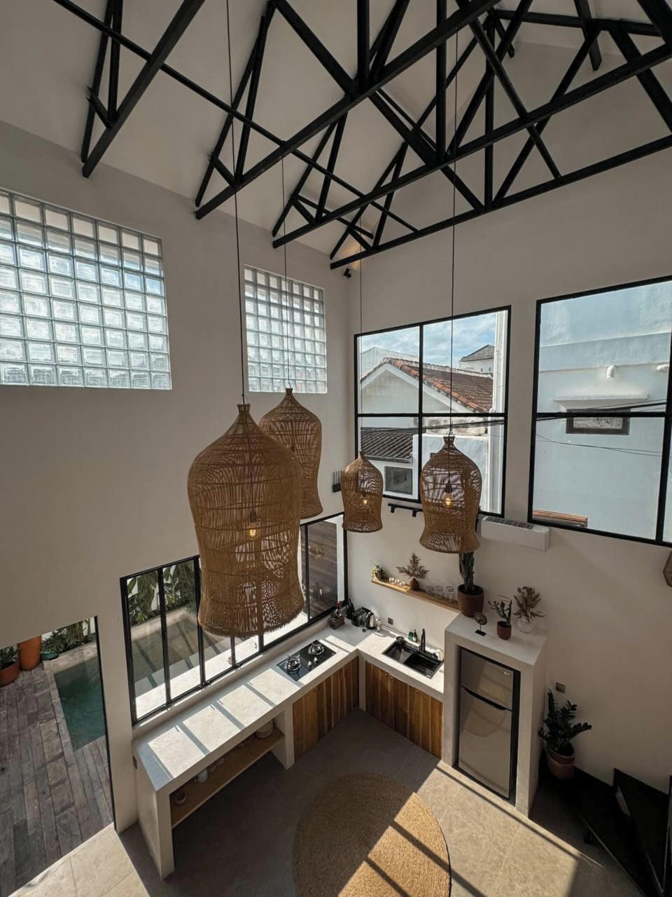 Villa, 2 Bedrooms | Private kitchen | Fridge, dining tables