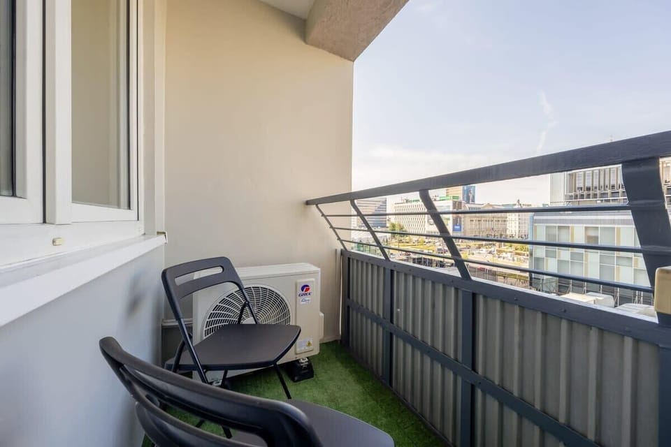 Balcony perfect for drinking coffee or tea. 