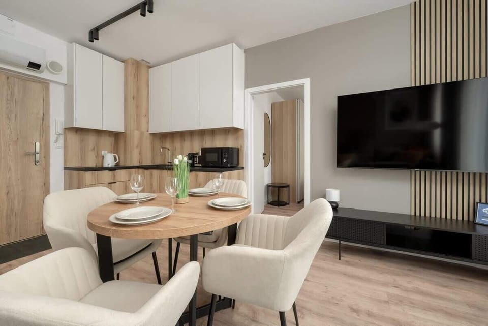 Kitchenette with a toaster.
