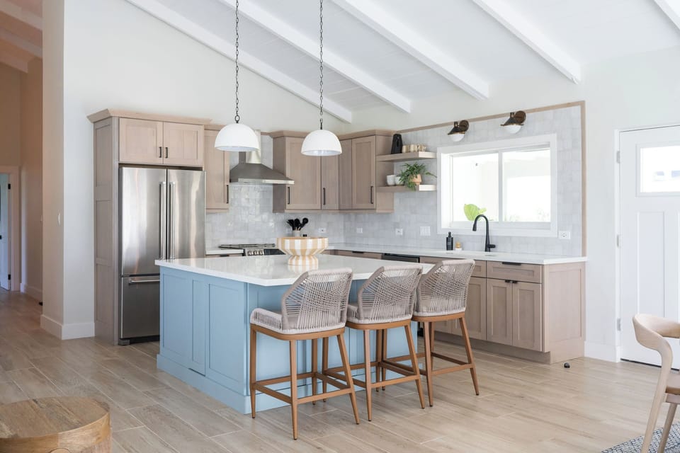 large kitchen island