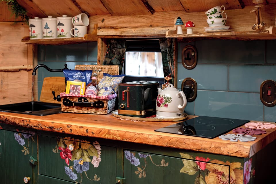 Luxury Cabin, 1 Bedroom (The Wee Fae Hideaway) | Private kitchenette | Electric kettle