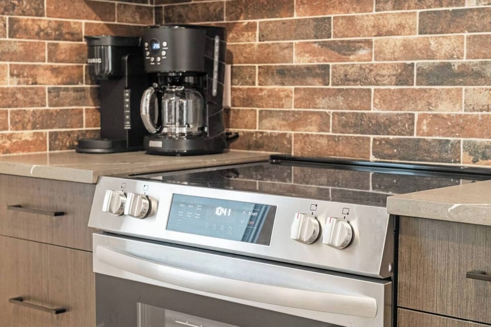  The kitchen is stocked with basic starter items such as coffee, salt, pepper, cooking oil, paper towel, dishwasher pods, and garbage bags. Typically enough for about one week of use.