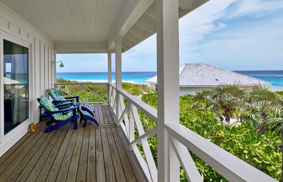 Beach and ocean view from Kodachrome Bungalow.