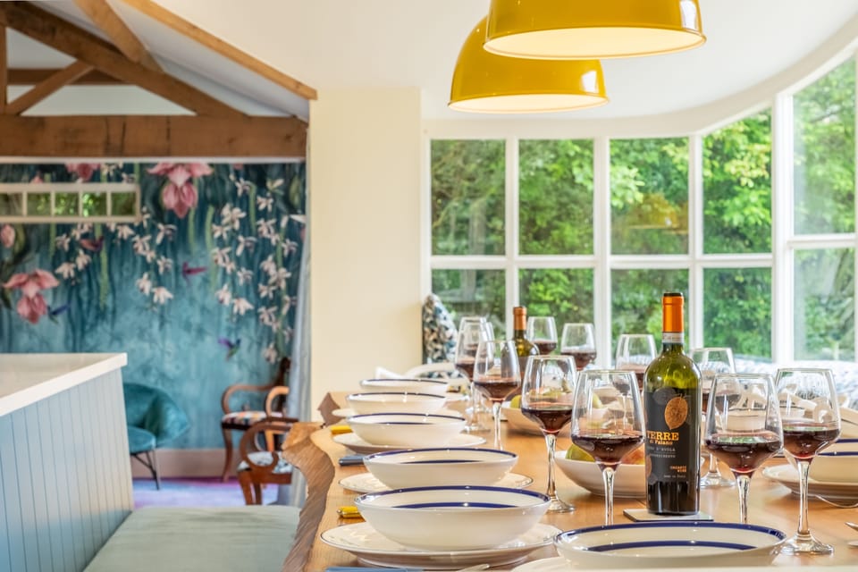 Ground floor: Dining area with garden access