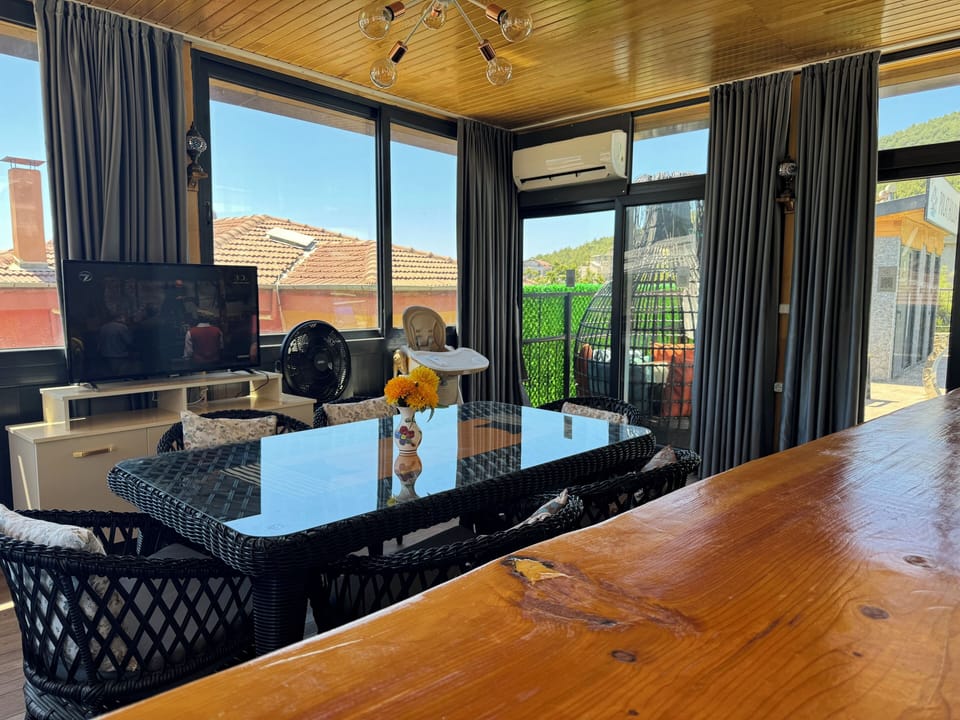 Luxury Villa, Balcony, Pool View | Private kitchen | Full-size fridge, microwave, oven, stovetop