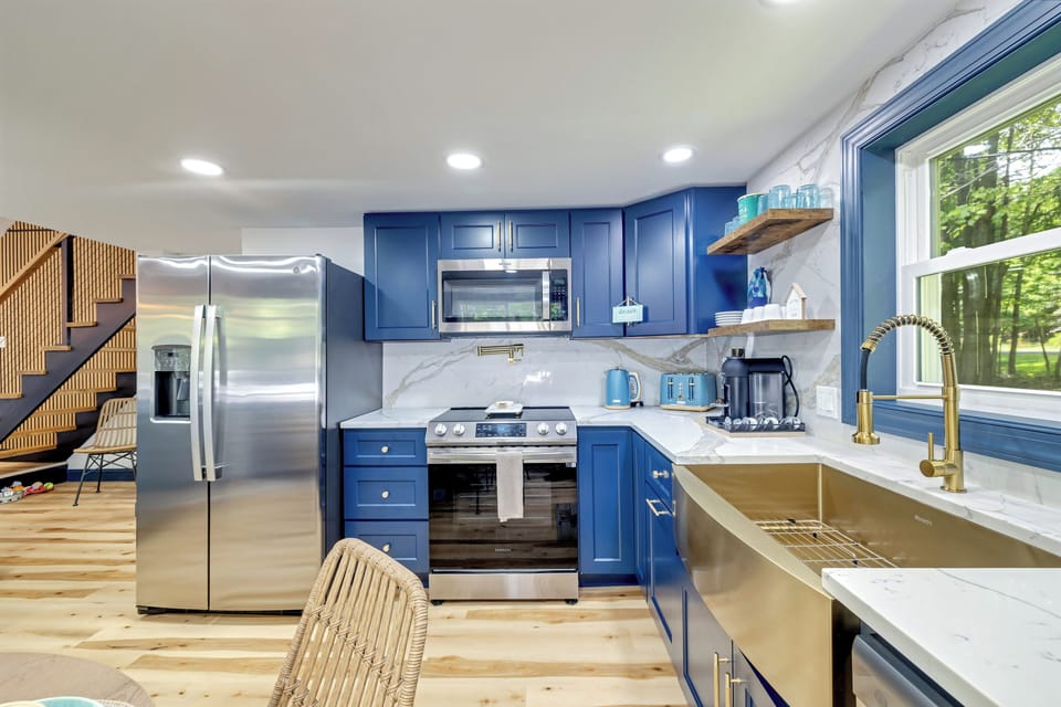 Style meets function in a space that’s ready for family feasts or quiet morning 