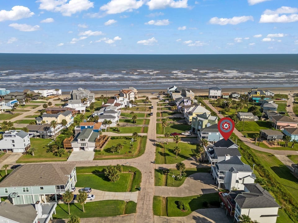 The view of the home from the sky!