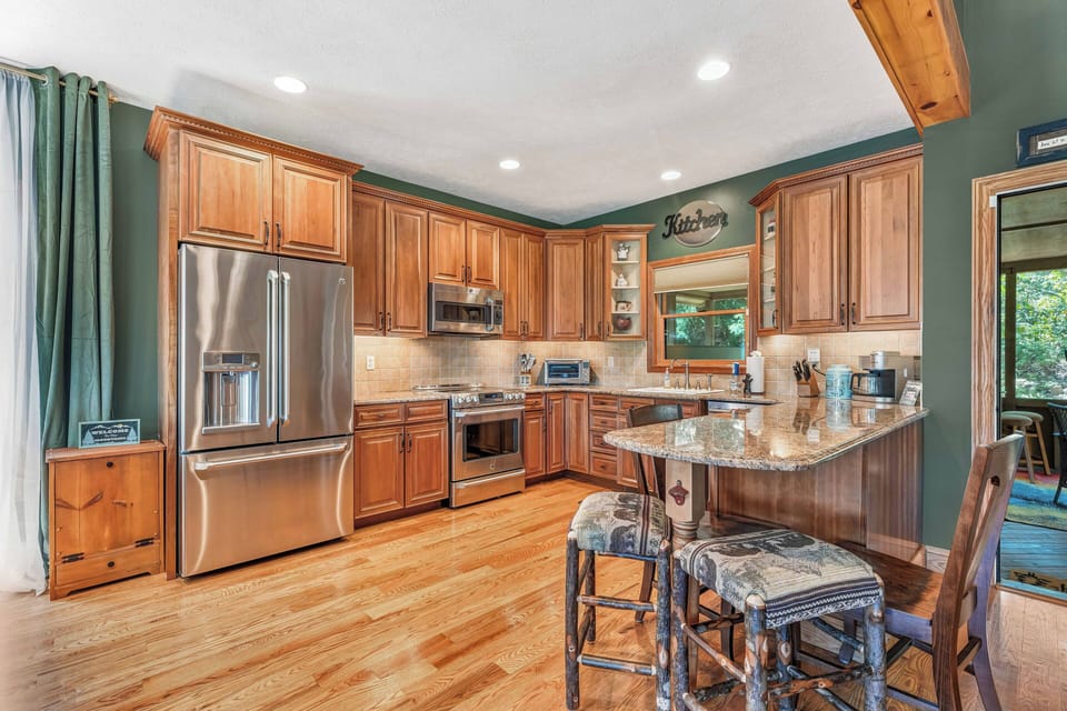 The kitchen is fully equipped to meet your culinary needs!