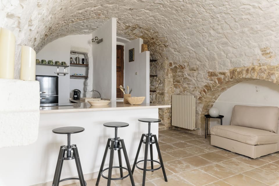 Apartment, Partial Sea View | Private kitchen | Espresso maker, electric kettle, dining tables