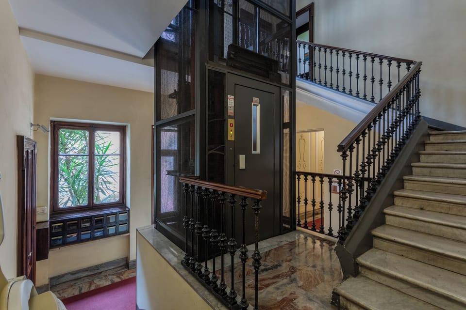 Interior entrance