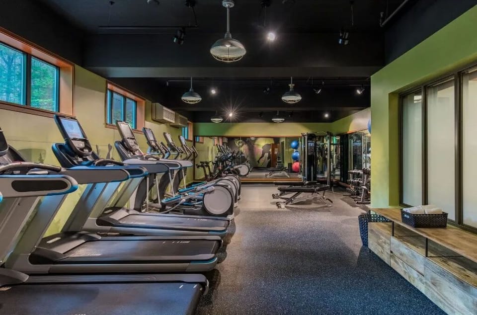Stay active in our state-of-the-art fitness center.