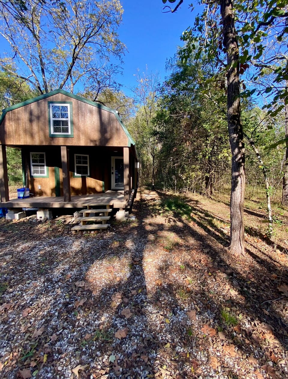 Front view of cabin