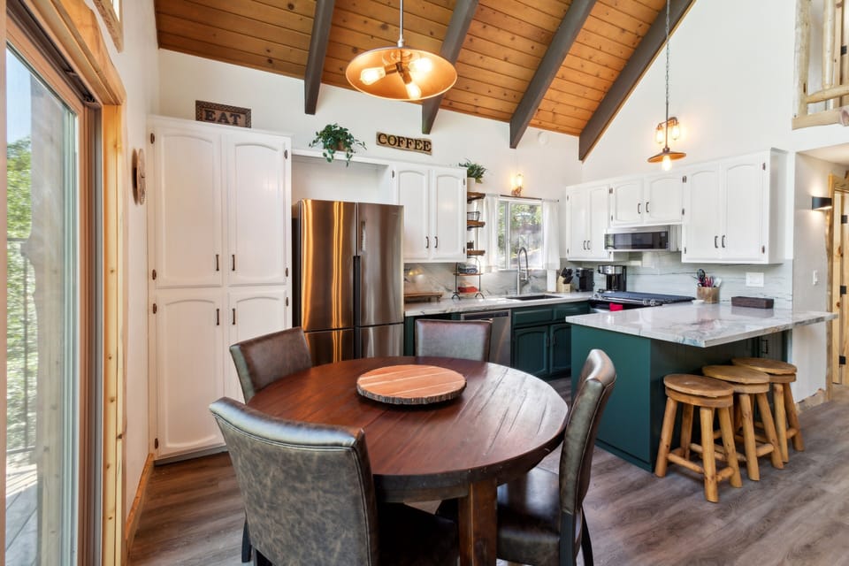 Indoors, Hardwood, Kitchen, Dining Table, Furniture