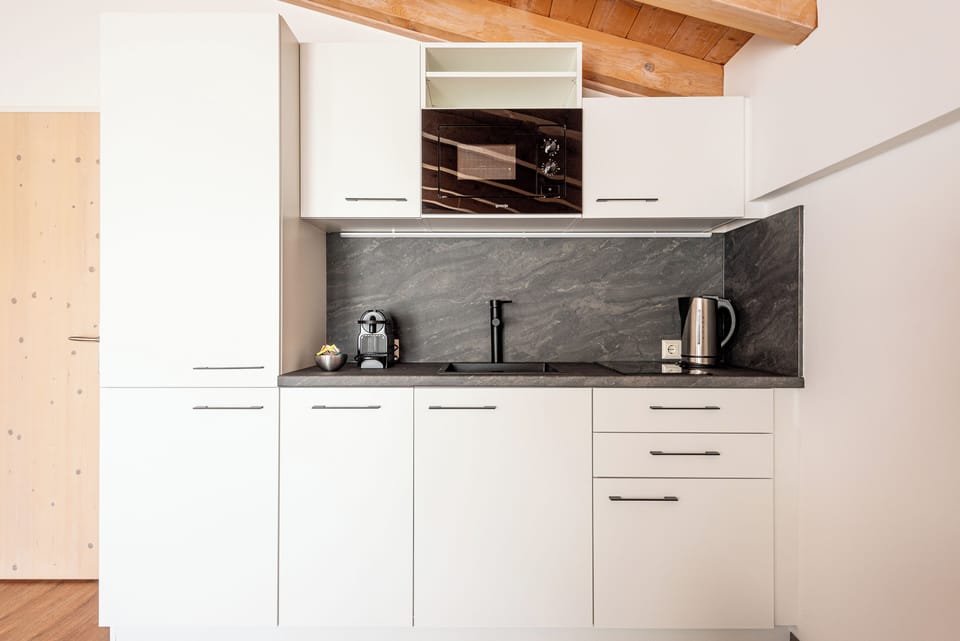 Apartment, 2 Bedrooms, Balcony | Private kitchen | Shared fridge, microwave, espresso maker, electric kettle