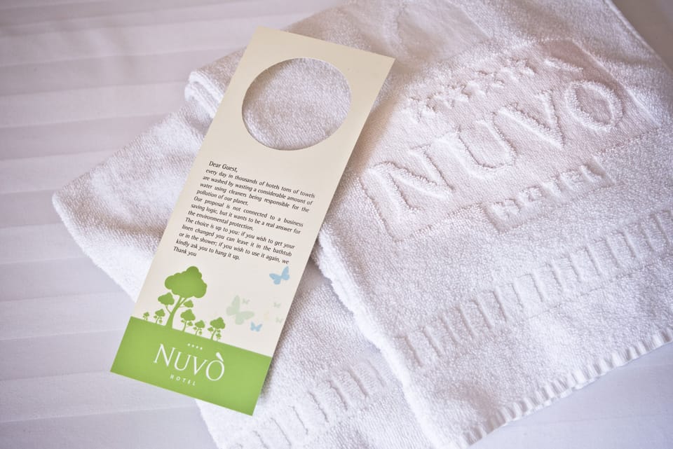 Free toiletries, hair dryer, bidet, towels