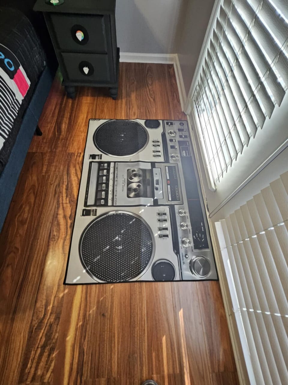 Iconic boom box in the 80s