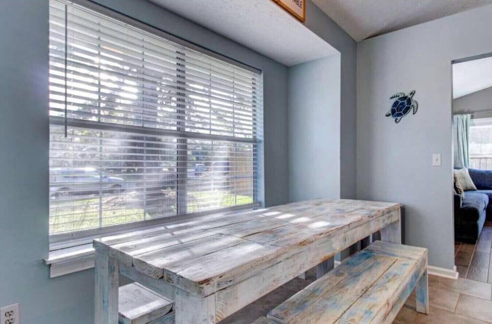 Exquisite craftsmanship on display with this handmade large dining room table, for gathering friends and family.