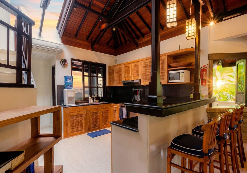 Villa, 4 Bedrooms, Private Pool | Private kitchen | Electric kettle