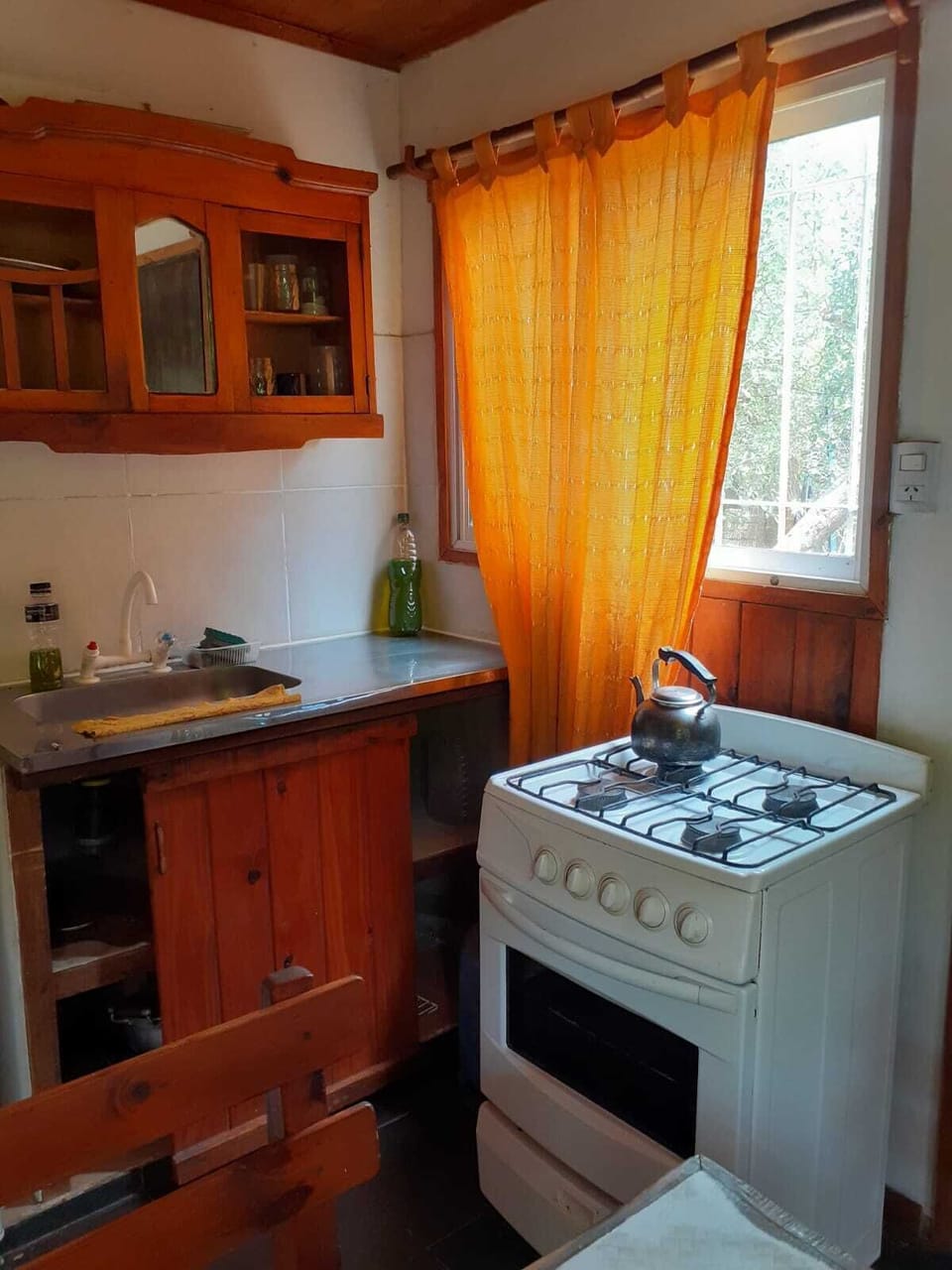 Cabin, 2 Bedrooms, Smoking, Patio | Private kitchen