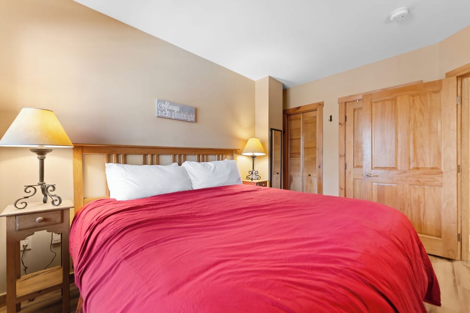 Bedroom featuring king size bed.