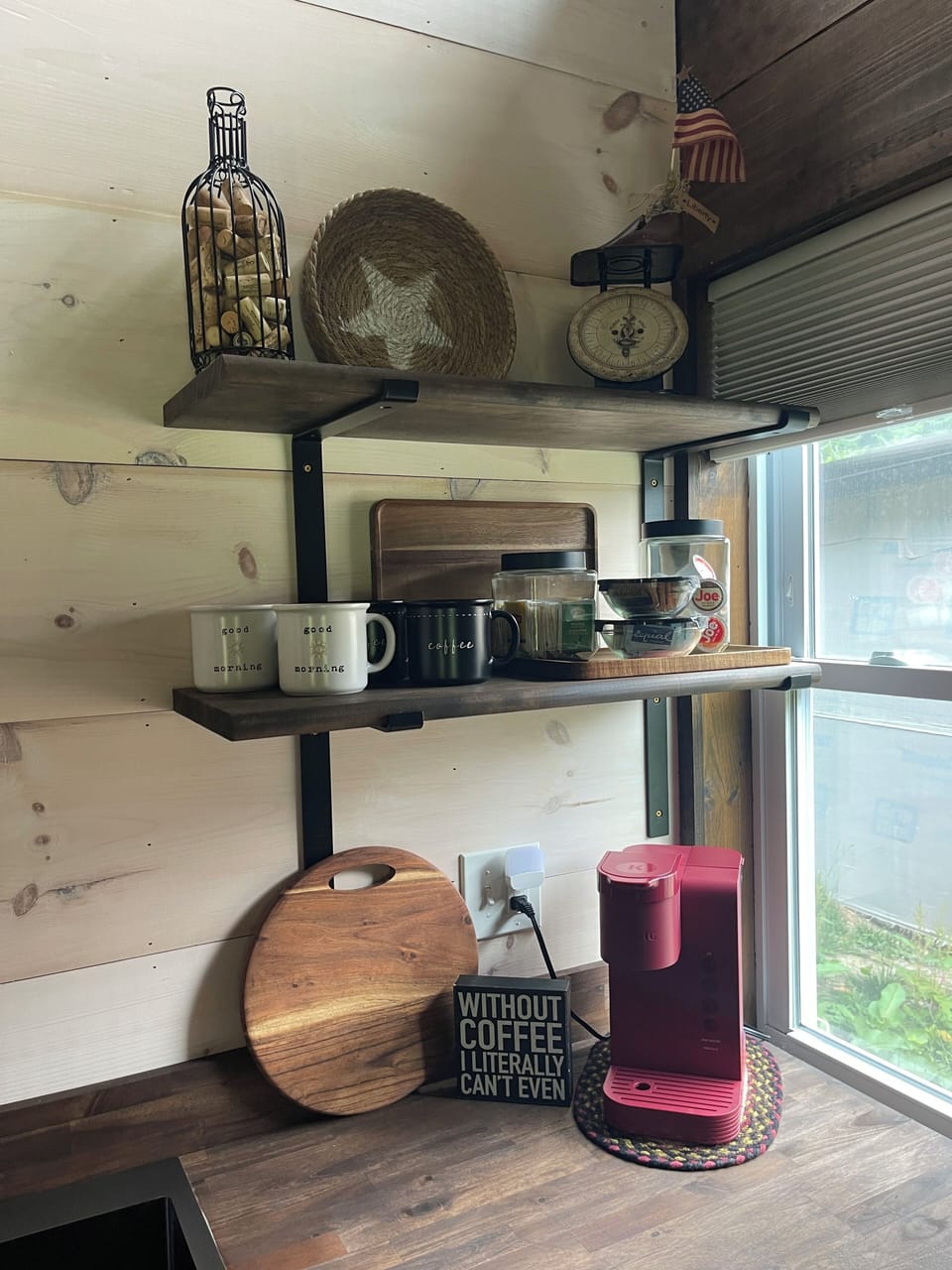 Coffee bar to include assorted coffee pods.
