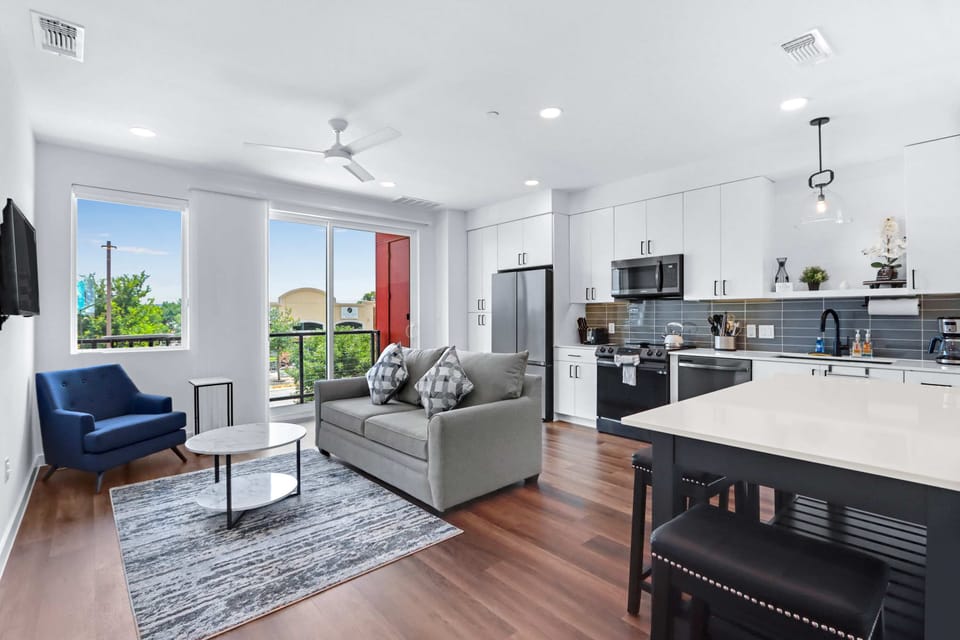 Condo, 1 Queen Bed with Sofa bed, Balcony, City View (Freiheit Overlook) | Living area | 42-inch flat-screen TV with digital channels