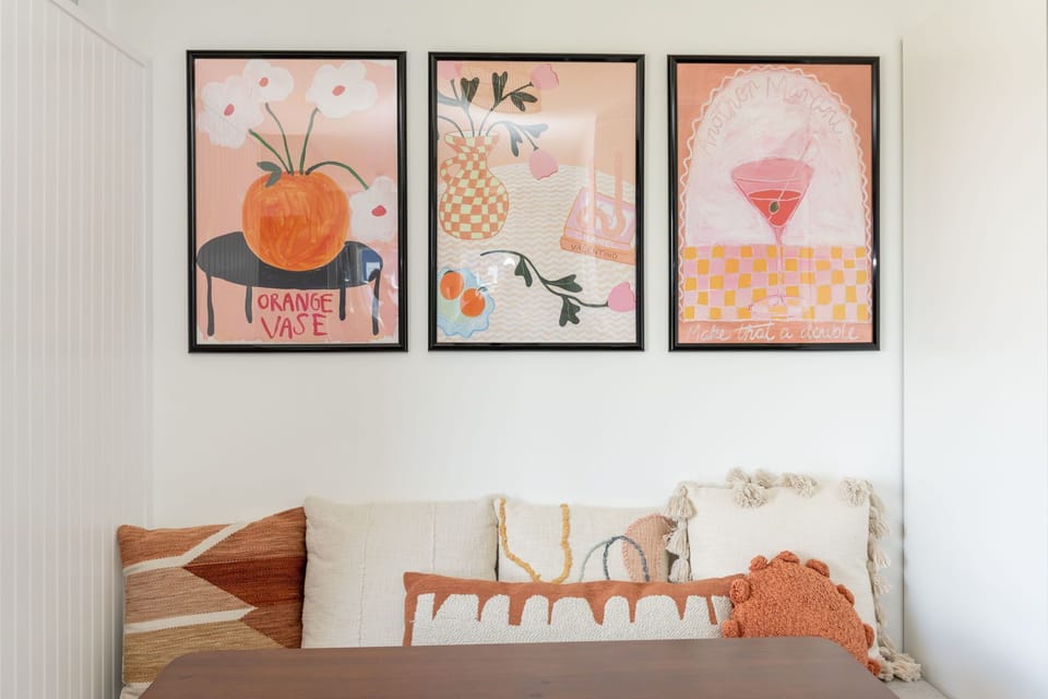 stylish and cozy breakfast nook