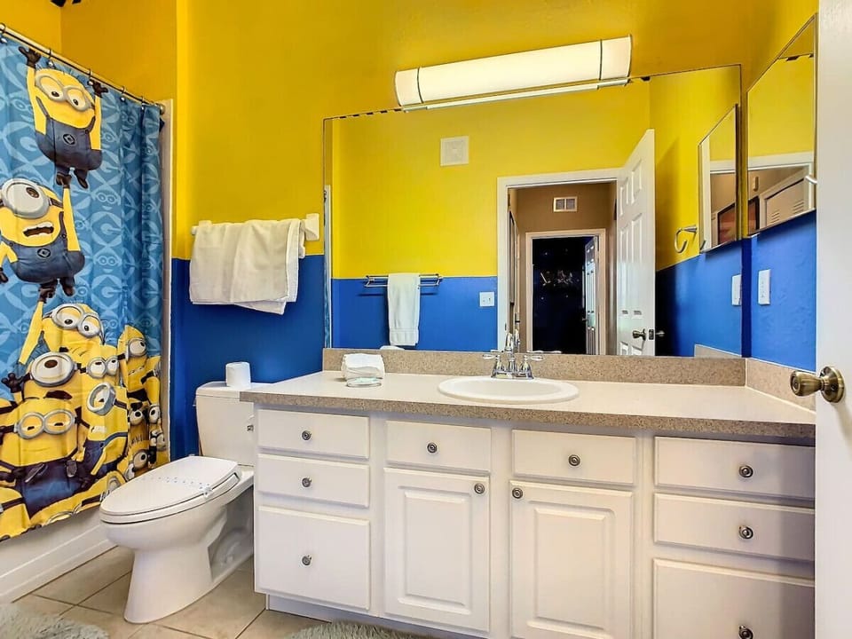 Minions Shared Bathroom - Shower / Tub Combo / Located in Hallway