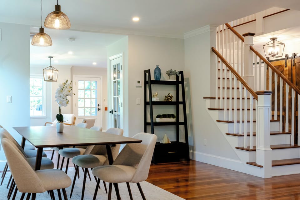 Dining room with ample seating for 8.